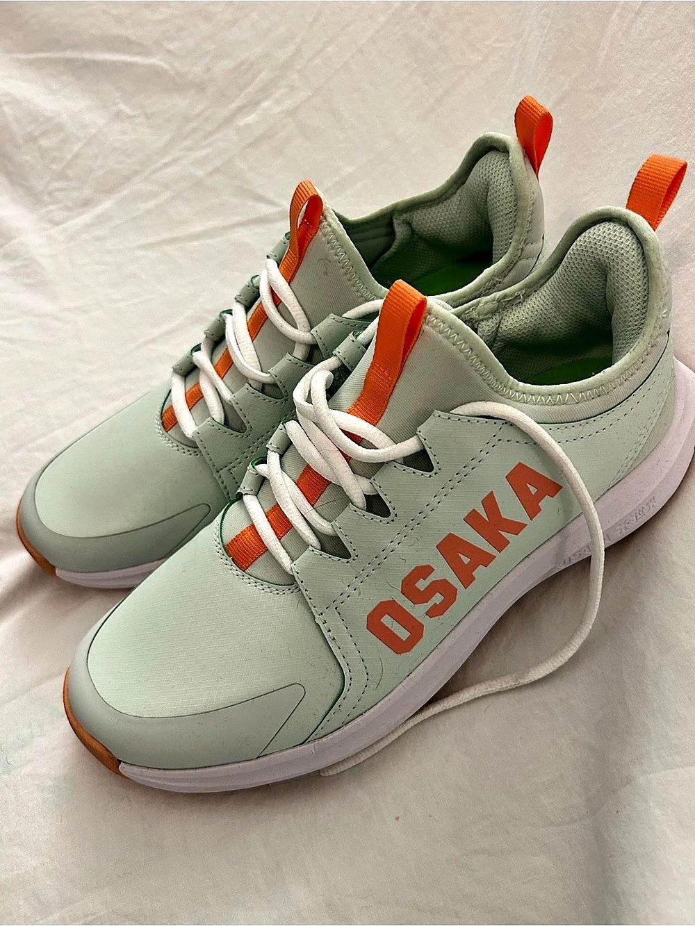 OSAKA Furo Field Hockey Sneakers Opal Green & Orange US Women’s 9 (Men’s 7.5)